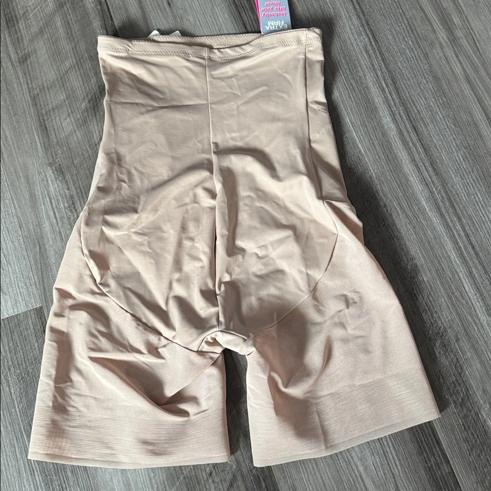NEW Naomi & Nicole Women hi waist Firm Control Thigh Slimmer Shorts medium lift